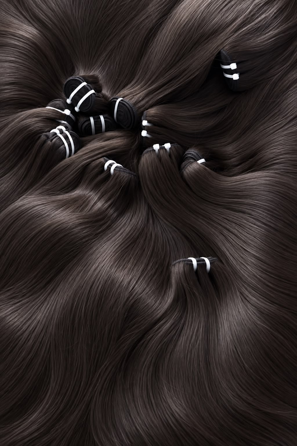 Raw hair bundles from The Halo Suite Extensions